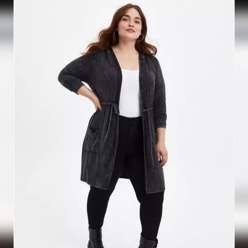 Torrid Super Soft Anorak Hooded Cicnh Waist
